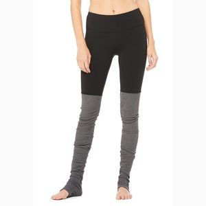 Black/gray Alo goddess leggings, XS